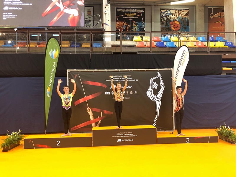 Ander Olcoz logra dos medallas en el Campeonato de España Individual Masculino de Gimnasia Rítmica.